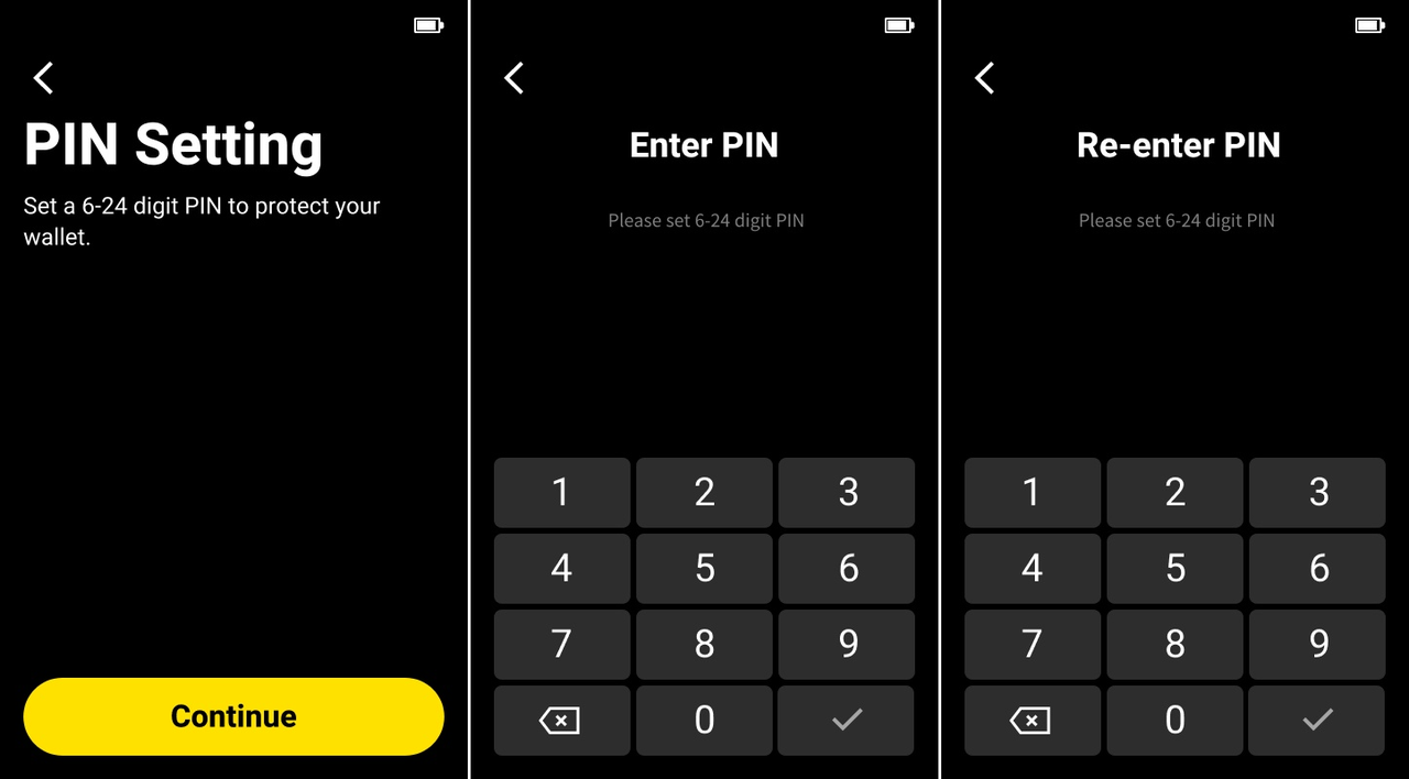 PIN Setting